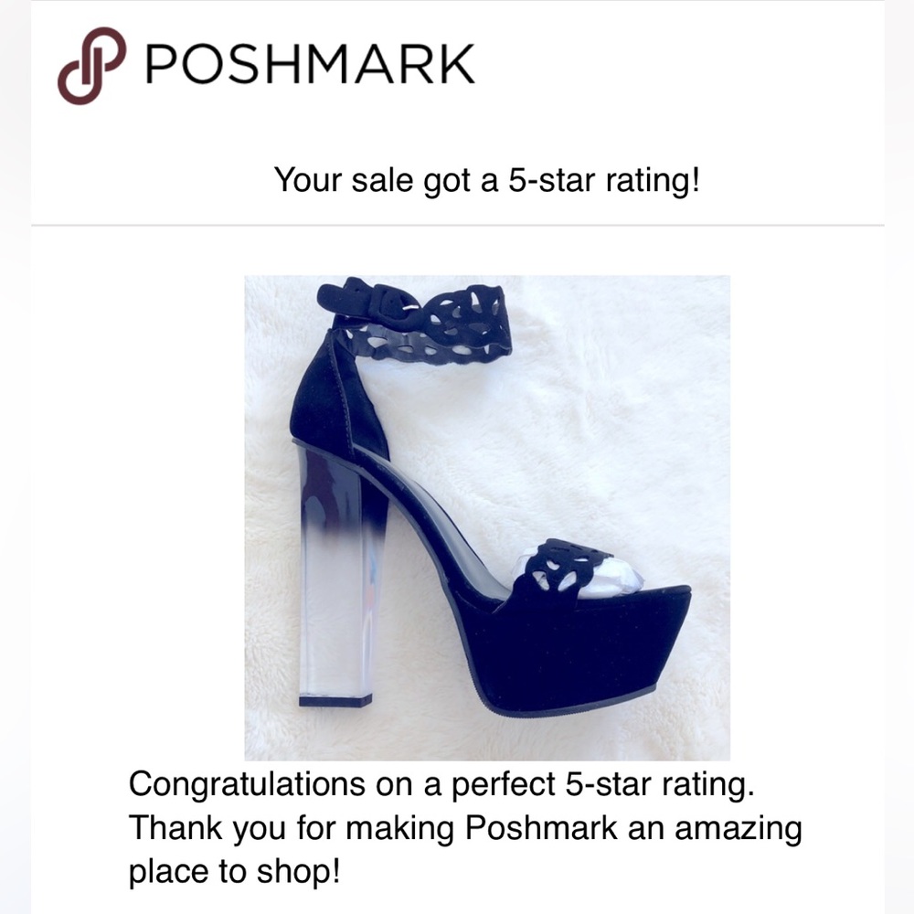 💖 SOLD💖New (NWT) Open Toed Sky High Platforms Size 7 1/2. - Picture 3 of 5